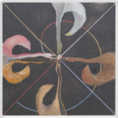 Hilma Af Klint, The Swan No.7,抽象芸術・アート シール (正面)