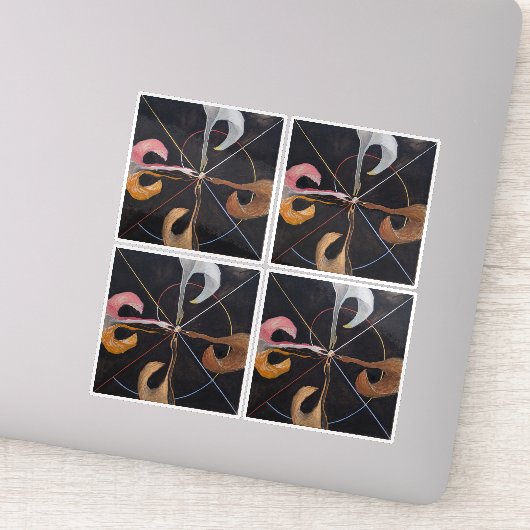 Hilma Af Klint, The Swan No.7,抽象芸術・アート シール (詳細)