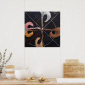 Hilma Af Klint, The Swan No.7,抽象芸術・アート ポスター (キッチン)