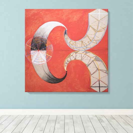 Hilma Af Klint, The Swan No.9,抽象芸術・アート キャンバスプリント (インサイチュ (ウッドフロア))