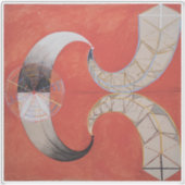 Hilma Af Klint, The Swan No.9,抽象芸術・アート シール (正面)