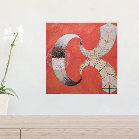Hilma Af Klint, The Swan No.9,抽象芸術・アート 箔ポスター (インサイチュ (サイドラック))