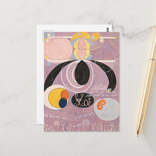 Hilma Af Klint, The Ten Largest No6,抽象芸術・アート ポストカード (正面/裏面インサイチュ)