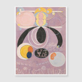 Hilma Af Klint, The Ten Largest No6,抽象芸術・アート マグネット招待状 (正面)