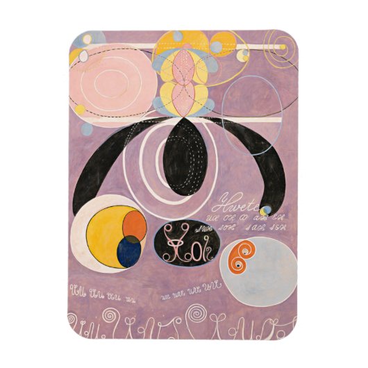 Hilma Af Klint, The Ten Largest No6,抽象芸術・アート マグネット (縦)