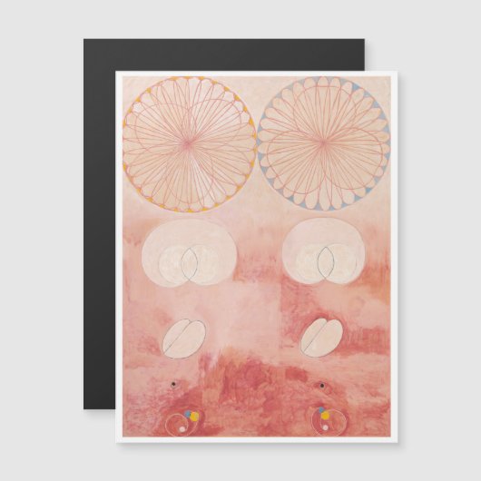 Hilma Af Klint, The Ten Largest No9,抽象芸術・アート マグネット招待状 (正面/裏面)