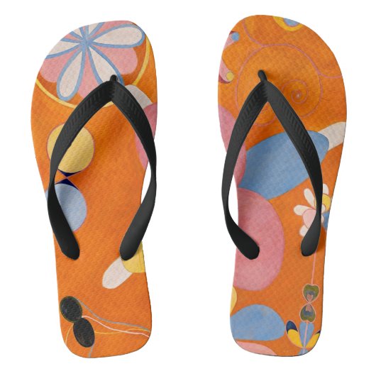 Hilma af Klint - The Ten Largest, No.4，若者 ビーチサンダル (フットベッド)