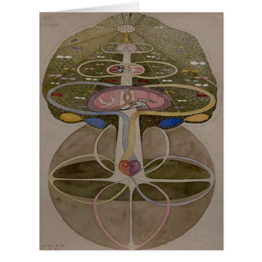 Hilma Af Klint, Tree Of Knowledge No1抽象芸術・アート (正面)