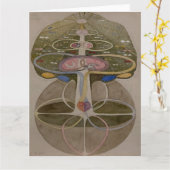 Hilma Af Klint, Tree Of Knowledge No1抽象芸術・アート カード (黄色い花)