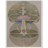 Hilma Af Klint, Tree Of Knowledge No1抽象芸術・アート シール (正面)