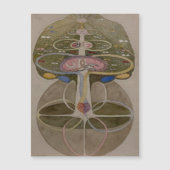 Hilma Af Klint, Tree Of Knowledge No1抽象芸術・アート マグネット招待状 (正面)
