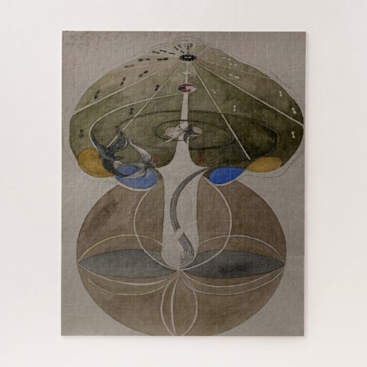 Hilma Af Klint, Tree Of Knowledge No2抽象芸術・アート ジグソーパズル (縦)