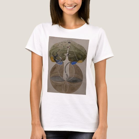 Hilma Af Klint, Tree Of Knowledge No2抽象芸術・アート Tシャツ (正面)