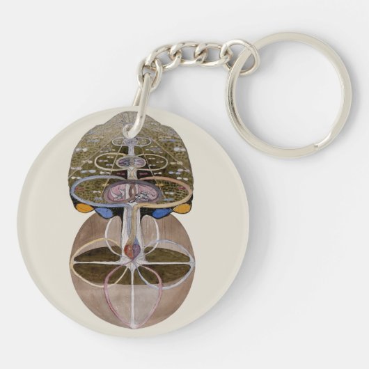 Hilma af Klint - Tree of Knowledge, No. 1 キーホルダー (裏面)