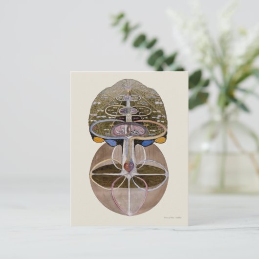 Hilma af Klint - Tree of Knowledge, No. 1 ポストカード (スタンド正面)