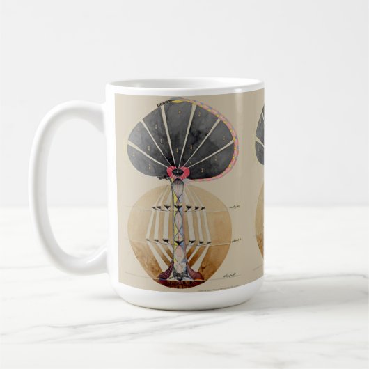 Hilma af Klint - Tree of Knowledge, No. 3 コーヒーマグカップ (左)