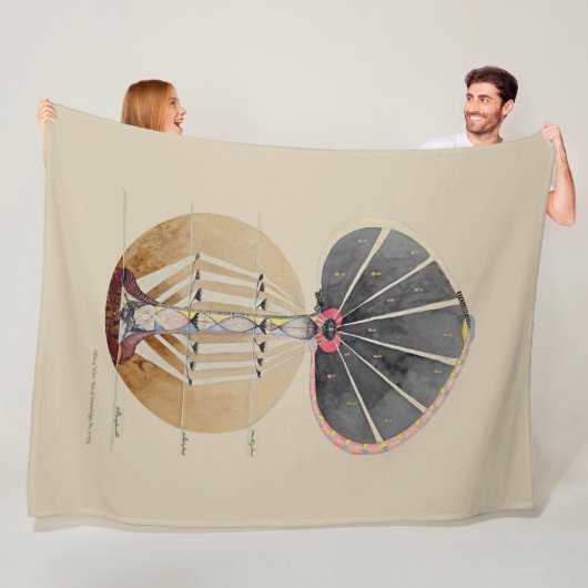 Hilma af Klint - Tree of Knowledge, No. 3 フリースブランケット (インサイチュ)