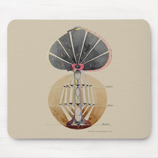 Hilma af Klint - Tree of Knowledge, No. 3 マウスパッド (正面)