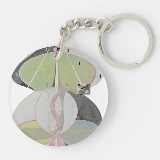 Hilma af Klint - Tree of Knowledge, No. 5 キーホルダー (裏面)