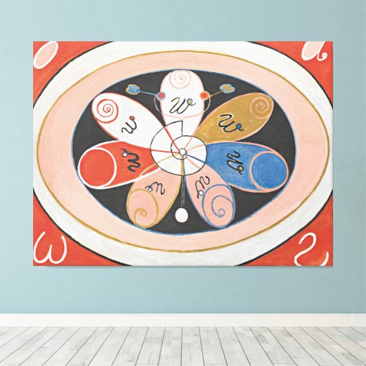 Hilma af Klint - volution, No. 15, Group IV, The S キャンバスプリント (インサイチュ (ウッドフロア))
