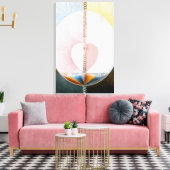 Hilma af Klint - WHAT A HUMAN IS 1910 キャンバスプリント (インサイチュ (リビング))