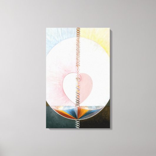 Hilma af Klint - WHAT A HUMAN IS 1910 キャンバスプリント (正面)