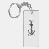 Hilo Hawaii Vacation Nautical Anchor Sailing キーホルダー (正面左)