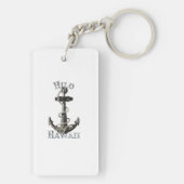Hilo Hawaii Vacation Nautical Anchor Sailing キーホルダー (裏面)