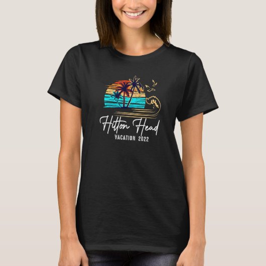 Hilton Head Carolina 2022 Vacation Matching Family Tシャツ (正面)
