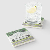 Hilton Head Islandの印のコースターへの歓迎 ストーンコースター (横)