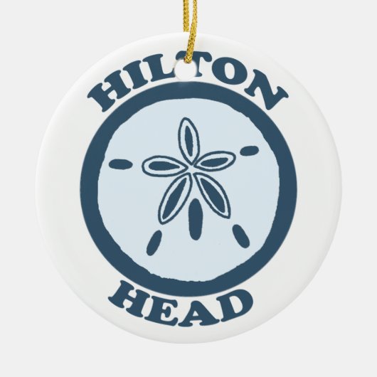 Hilton Head Island。 セラミックオーナメント (正面)