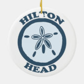 Hilton Head Island。 セラミックオーナメント (裏面)