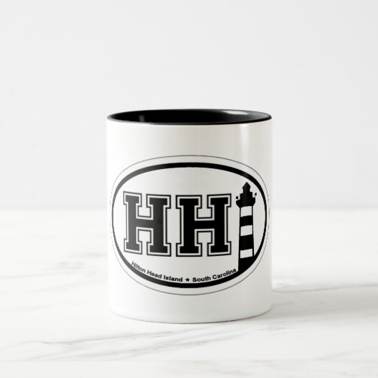Hilton Head Island。 ツートーンマグカップ (中央)