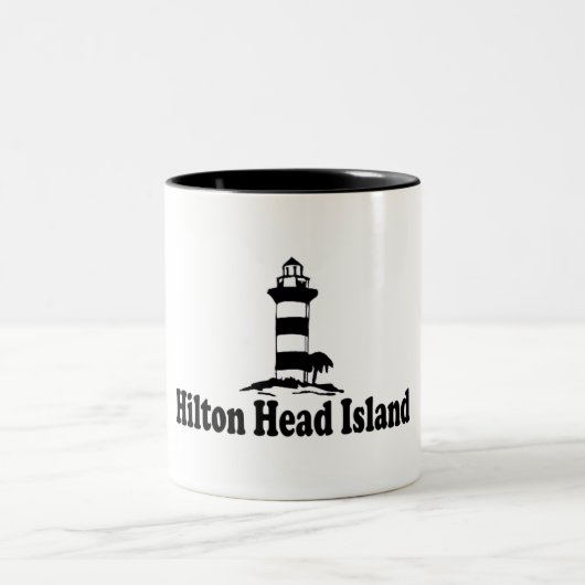 Hilton Head Island。 ツートーンマグカップ (中央)
