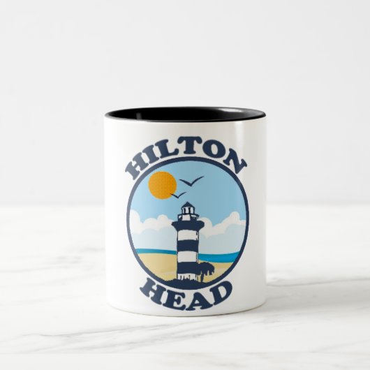 Hilton Head Island。 ツートーンマグカップ (中央)