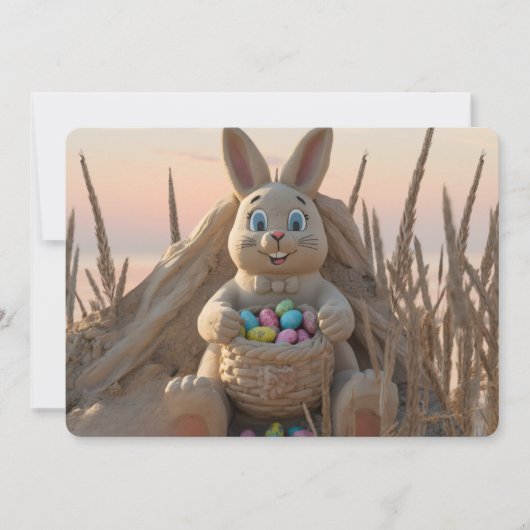 Hilton Head Island Easter Bunny Sand Sculpture シーズンカード (正面)