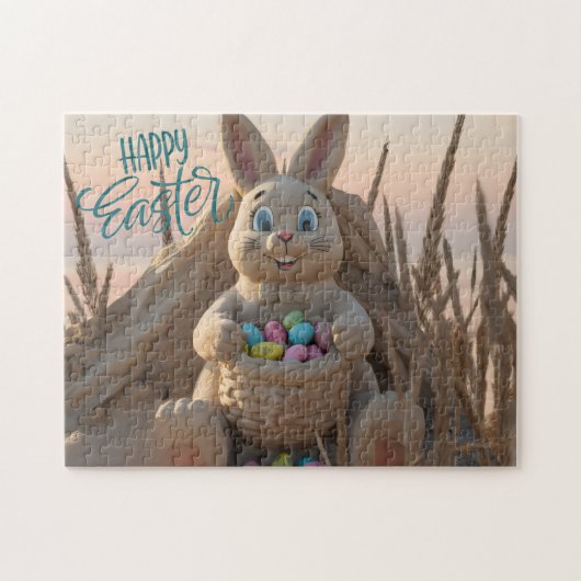Hilton Head Island Easter Bunny Sand Sculpture ジグソーパズル (横)