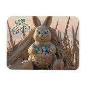 Hilton Head Island Easter Bunny Sand Sculpture マグネット (横)
