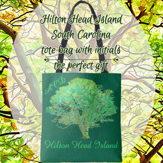 Hilton Head Island live oak tree Tote Bag トートバッグ
