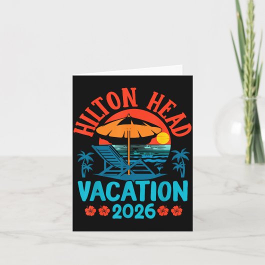 Hilton Head South Carolina 2026 Family Vacation Be カード (正面)
