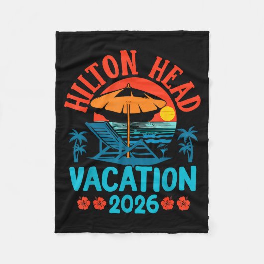 Hilton Head South Carolina 2026 Family Vacation Be フリースブランケット (正面)