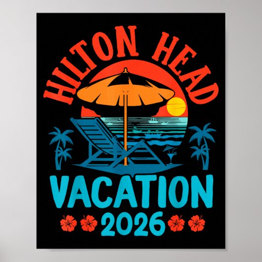 Hilton Head South Carolina 2026 Family Vacation Be ポスター (正面)