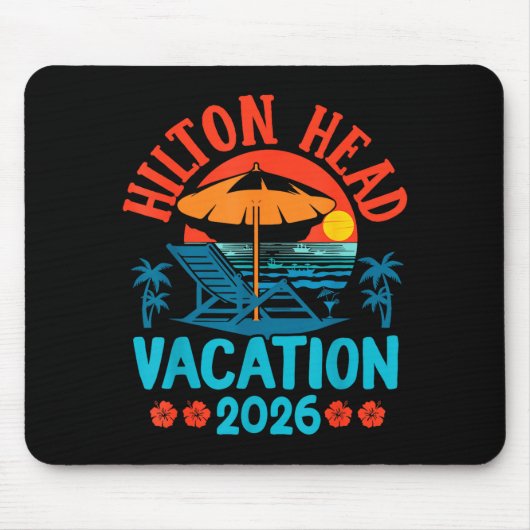 Hilton Head South Carolina 2026 Family Vacation Be マウスパッド (正面)