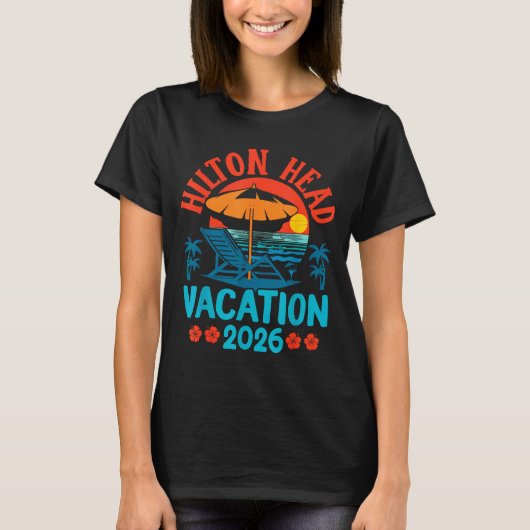Hilton Head South Carolina 2026 Family Vacation Be Tシャツ (正面)