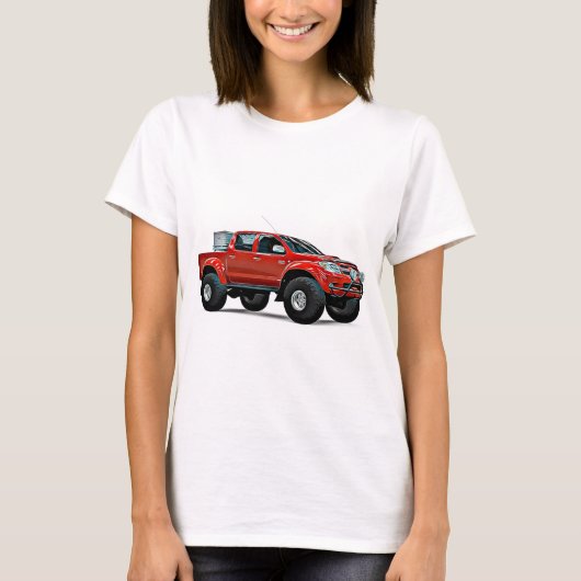 Hilux Explorerトラック漫画 Tシャツ (正面)