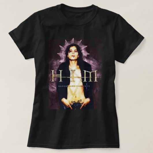 Him Band Tee Razorblade Romance HQ Tシャツハートタグ Tシャツ (デザイン正面)