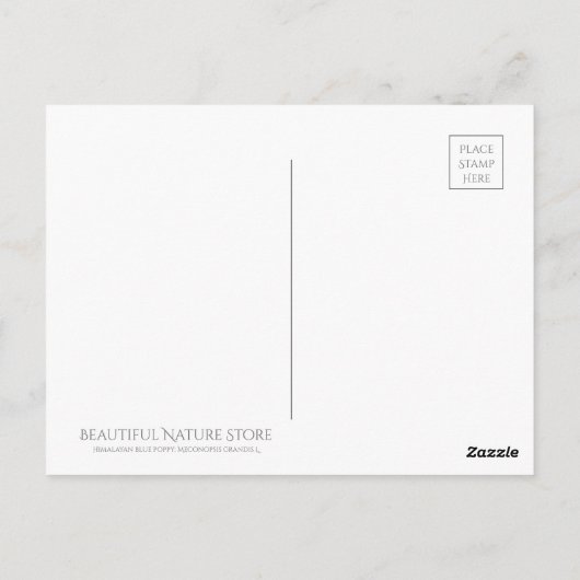 Himalayan Blue Poppy [Postcard] ポストカード (裏面)