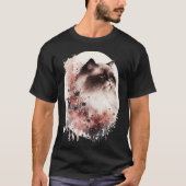 Himalayan Cat Cherry Blossom Japanese Sakura Tシャツ (正面)