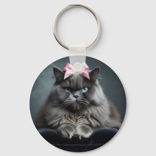 Himalayan Cat Keychain キーホルダー (正面)