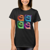 Himalayan Cat Pop Illustration Colorful Animal Tシャツ (正面)